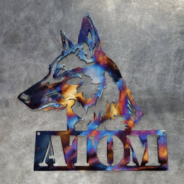 Belgian Malinois Metal Wall Art