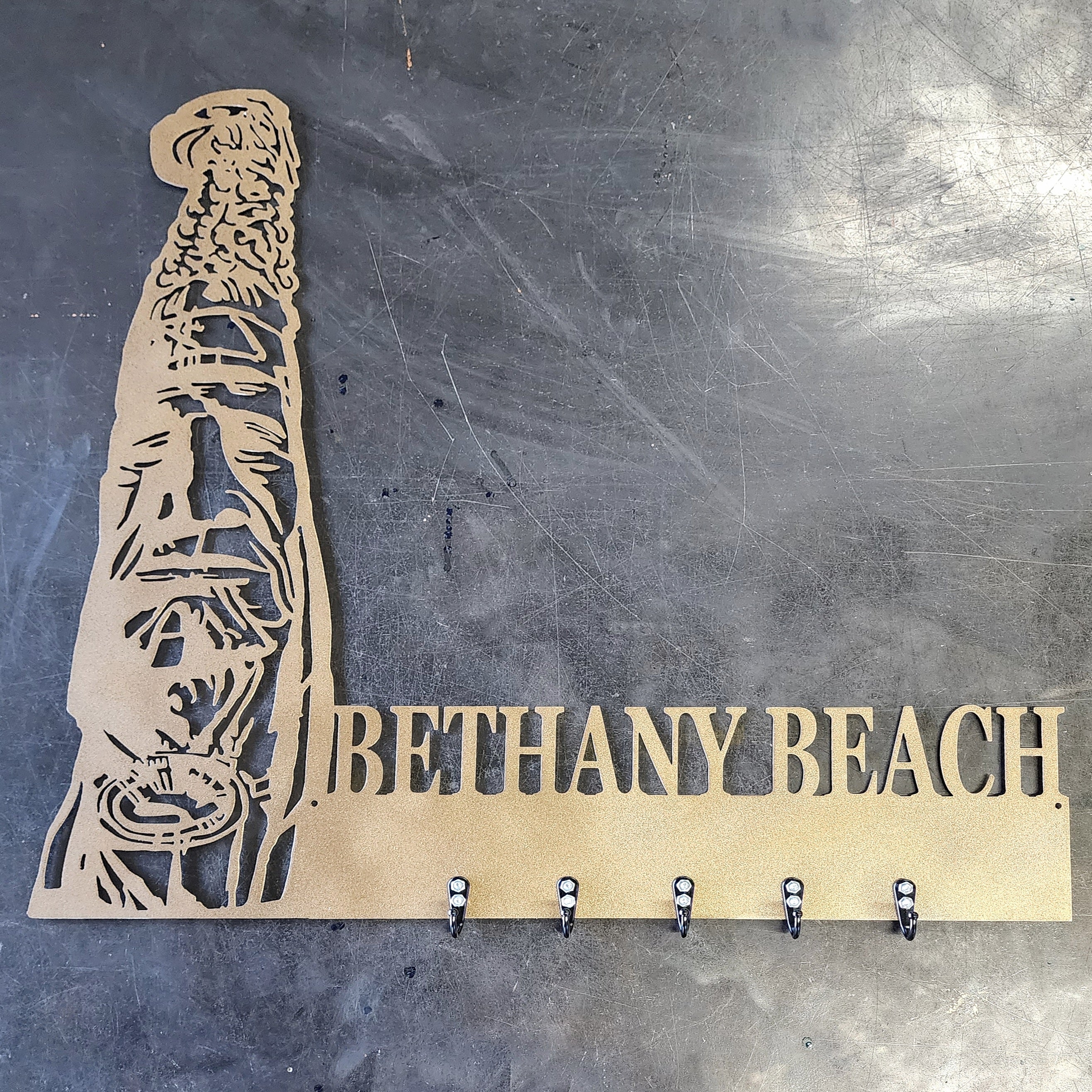 Bethany Beach Key & Leash Hanger