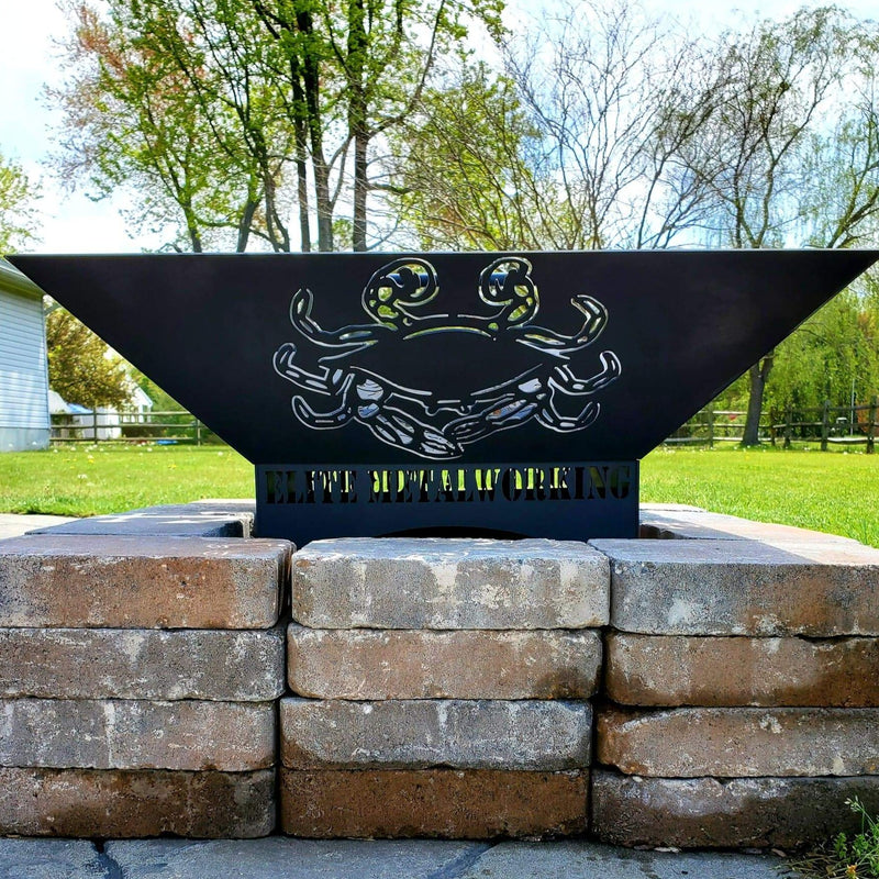 Blue Crab #1 | Fire Pit Side Design
