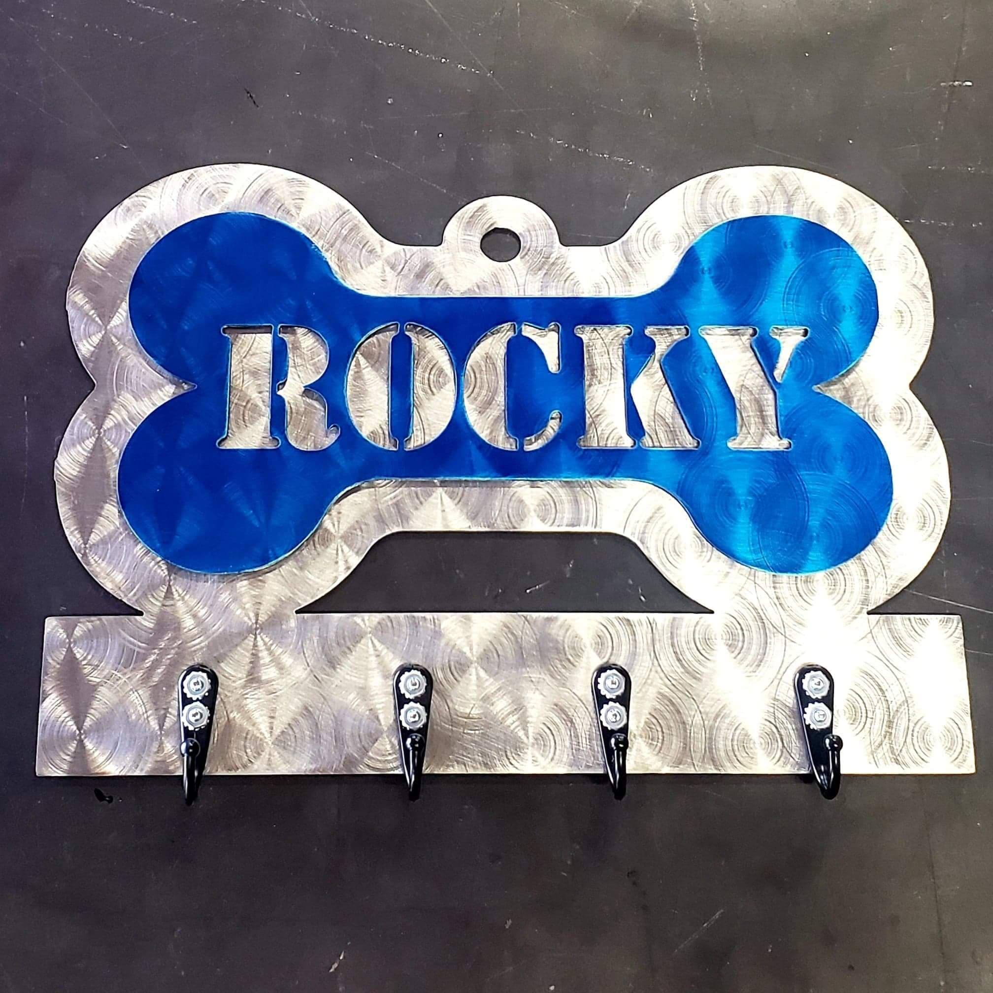 Dog Bone Key Hanger Leash Hanger Hooks Pet Supplies Dog Leash Dog Harness Dog Mom Dog Dad Metal Art Home Decor Wall Decor Welding Fabrication Annapolis Maryland 