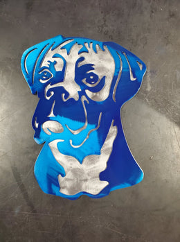 Boxer Metal Wall Art