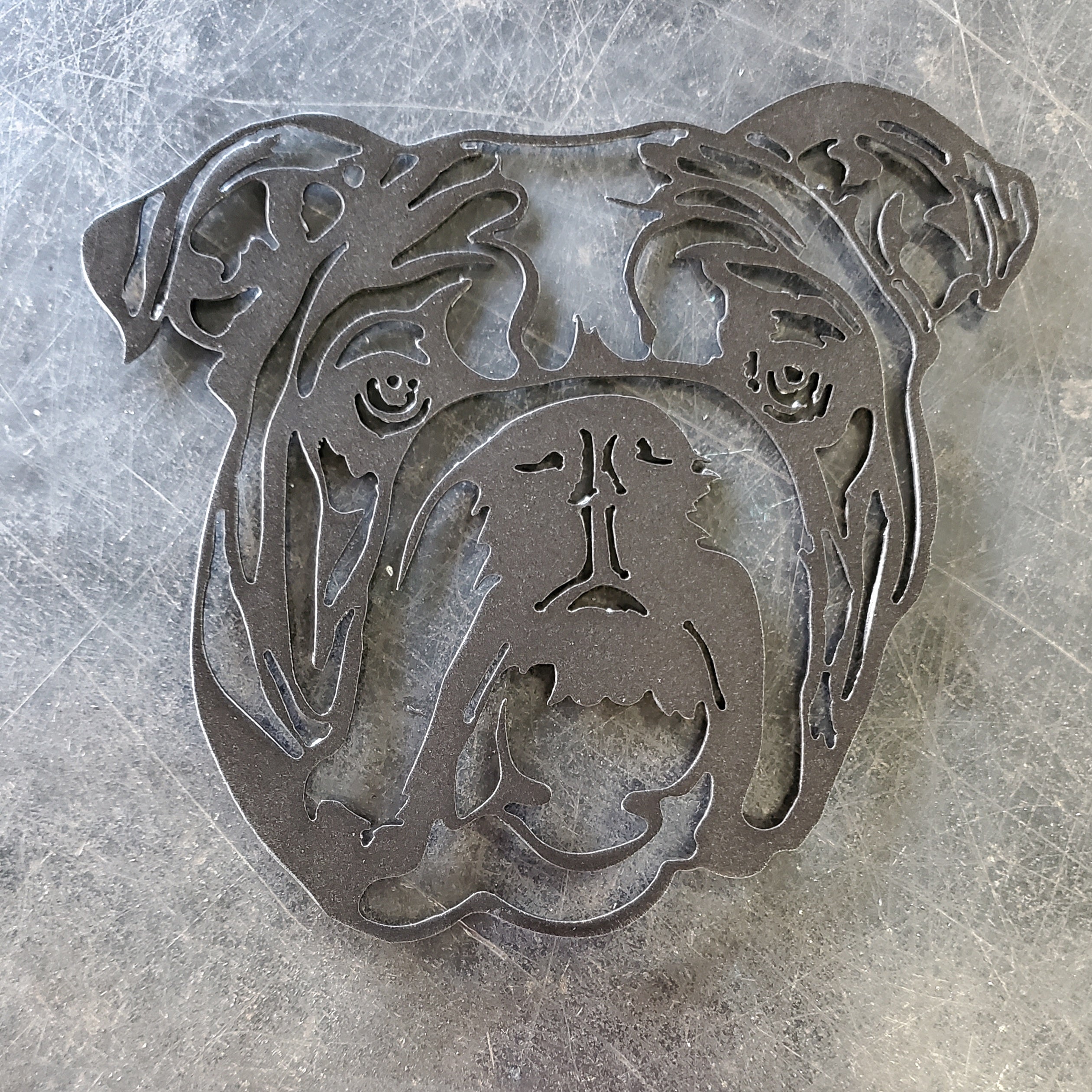 Bulldog #2 Metal Art
