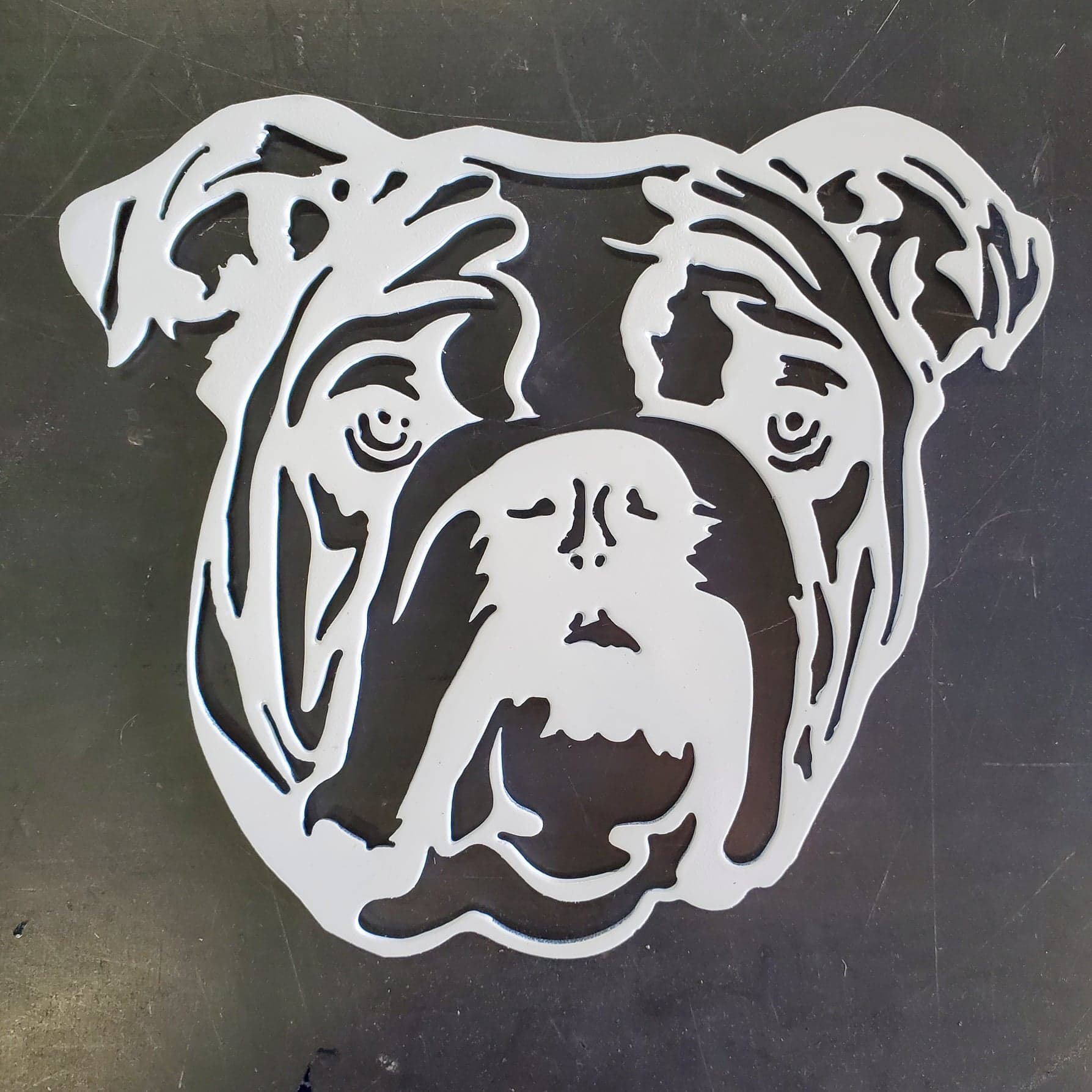 Bulldog #2 Metal Art