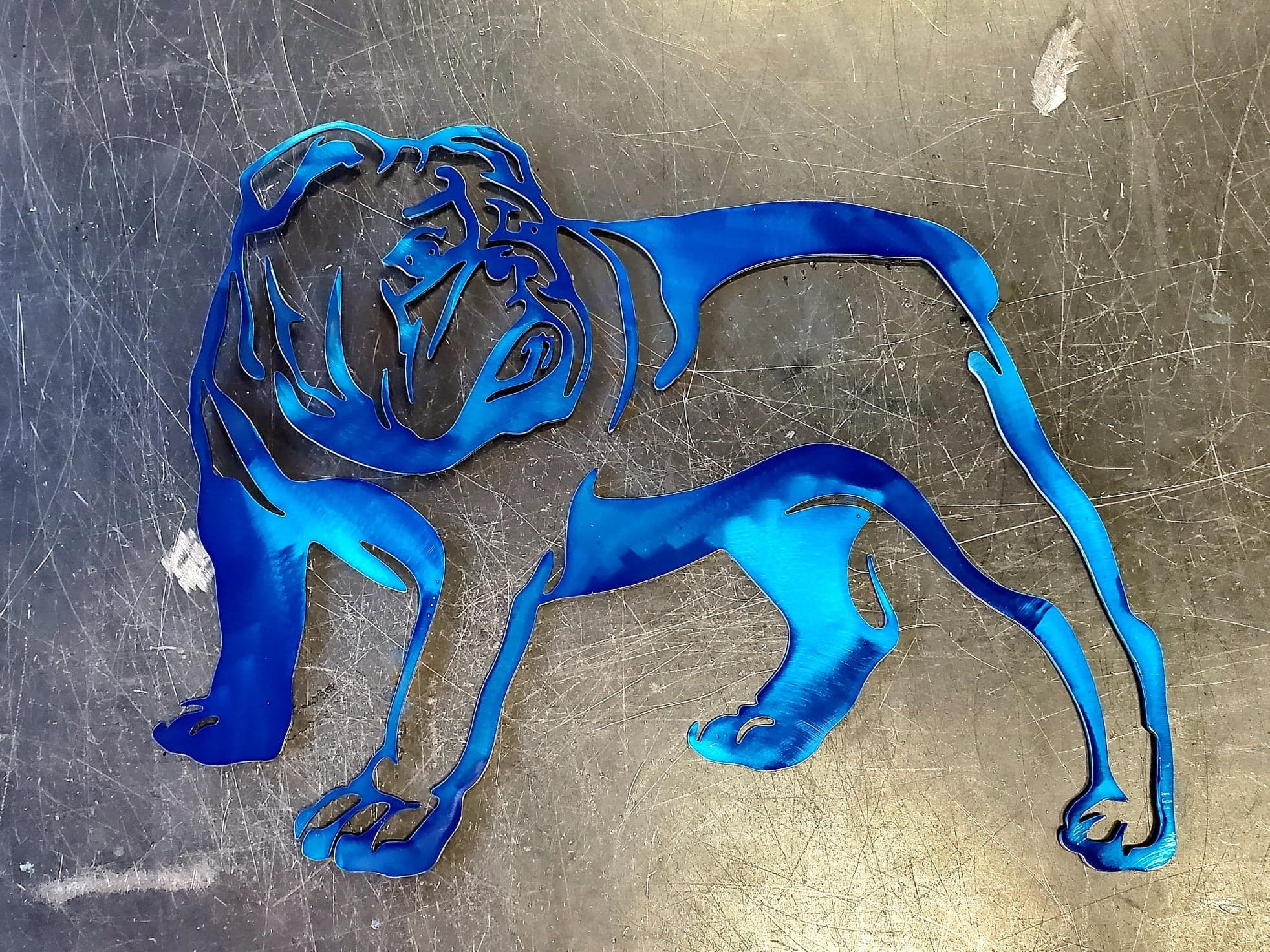 Bulldog #1 Metal Art