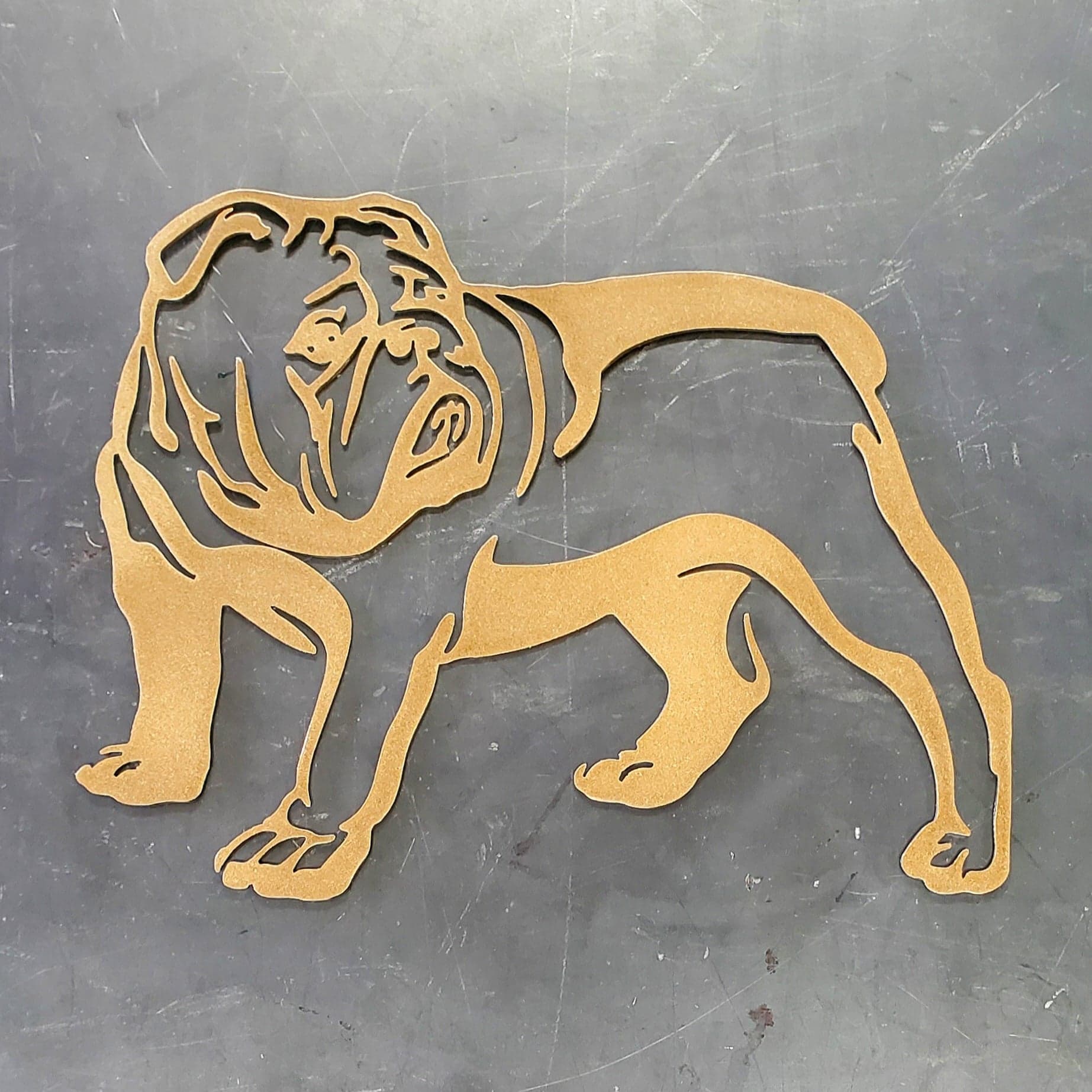 Bulldog #1 Metal Art