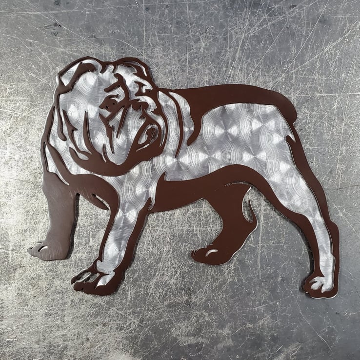 Bulldog #1 Metal Art