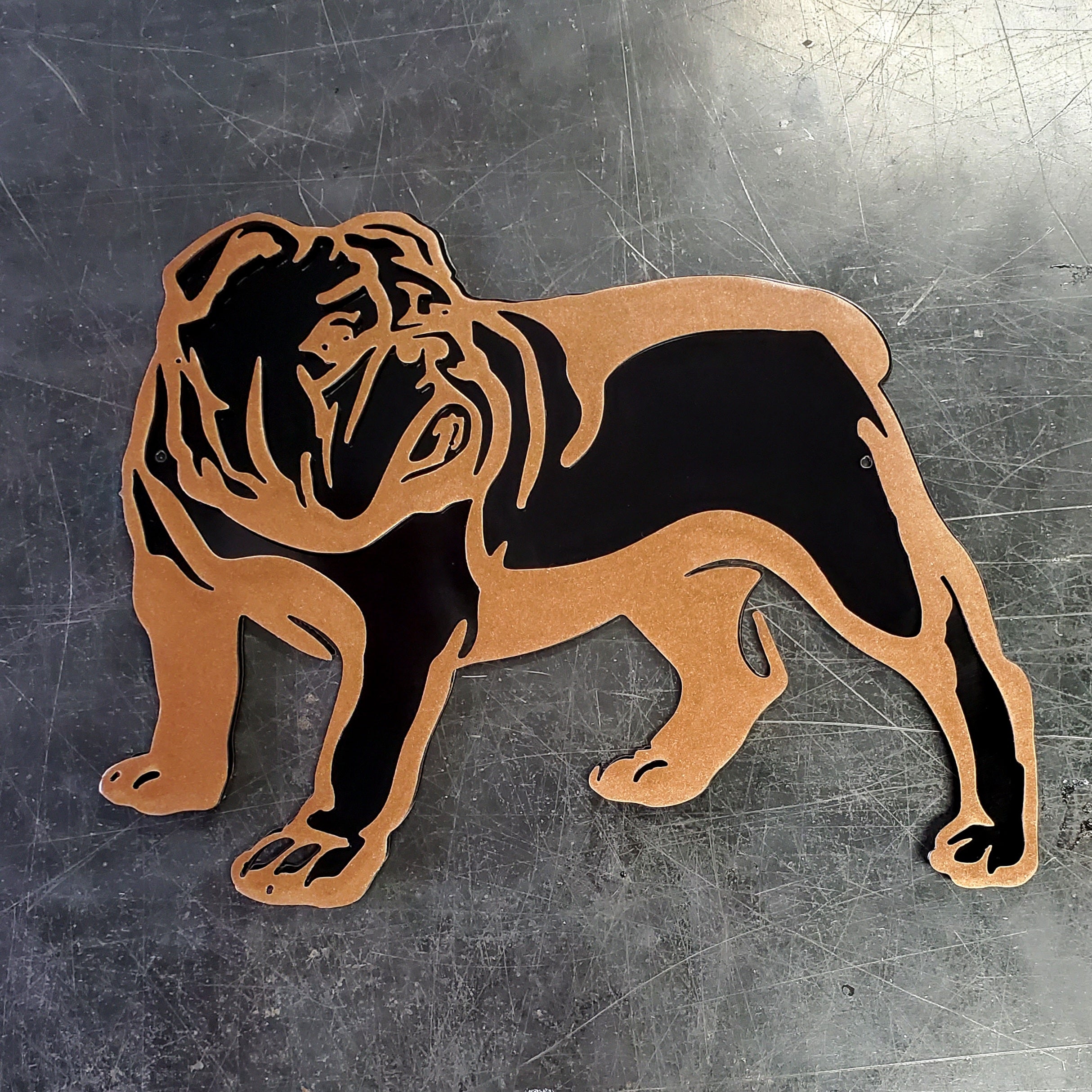 Bulldog #1 Metal Art