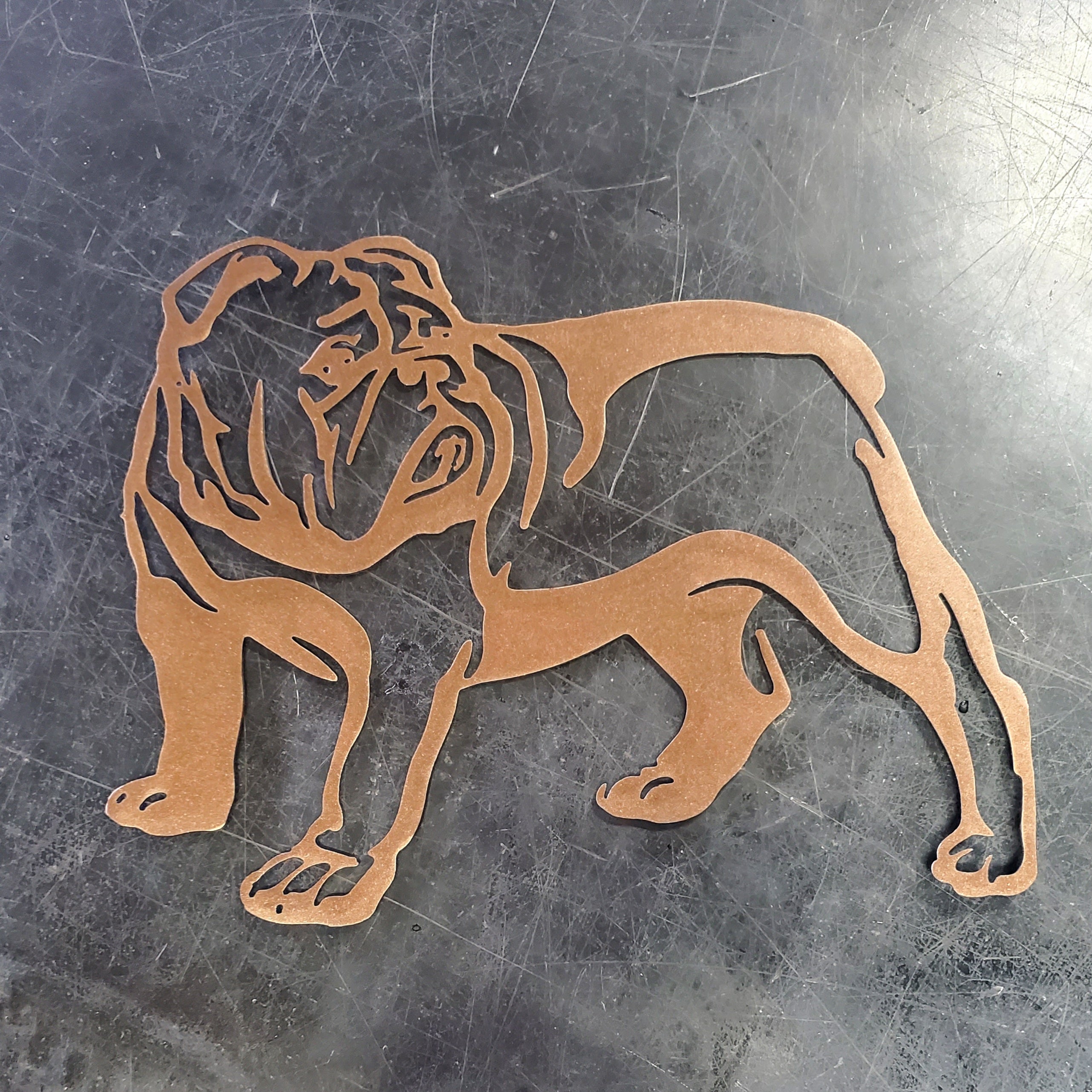 Bulldog #1 Metal Art