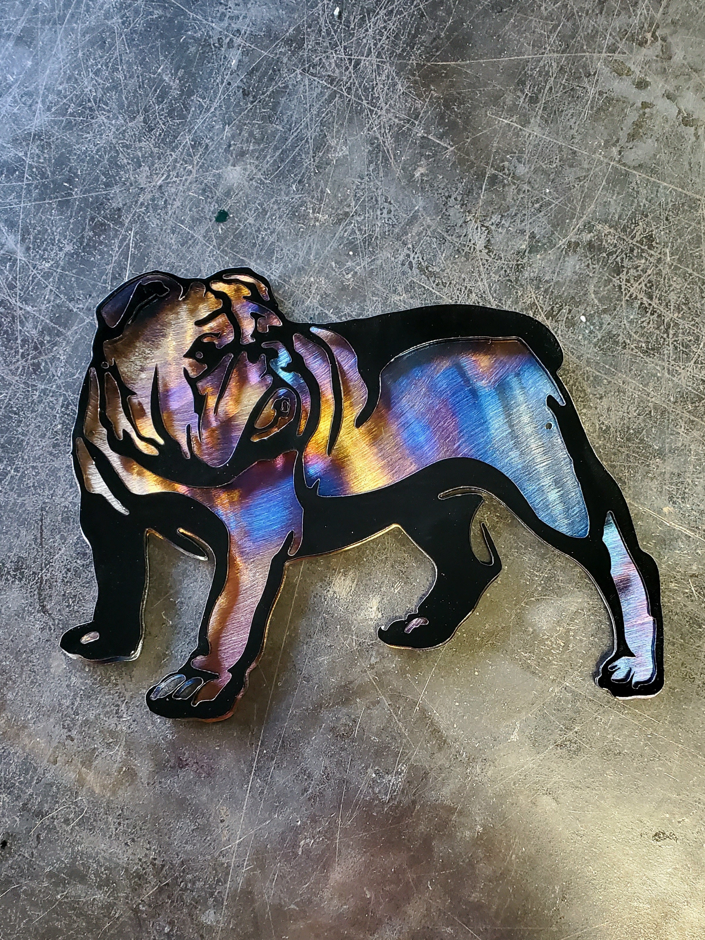 Bulldog #1 Metal Art