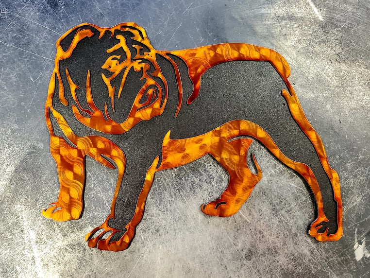 Bulldog #1 Metal Art