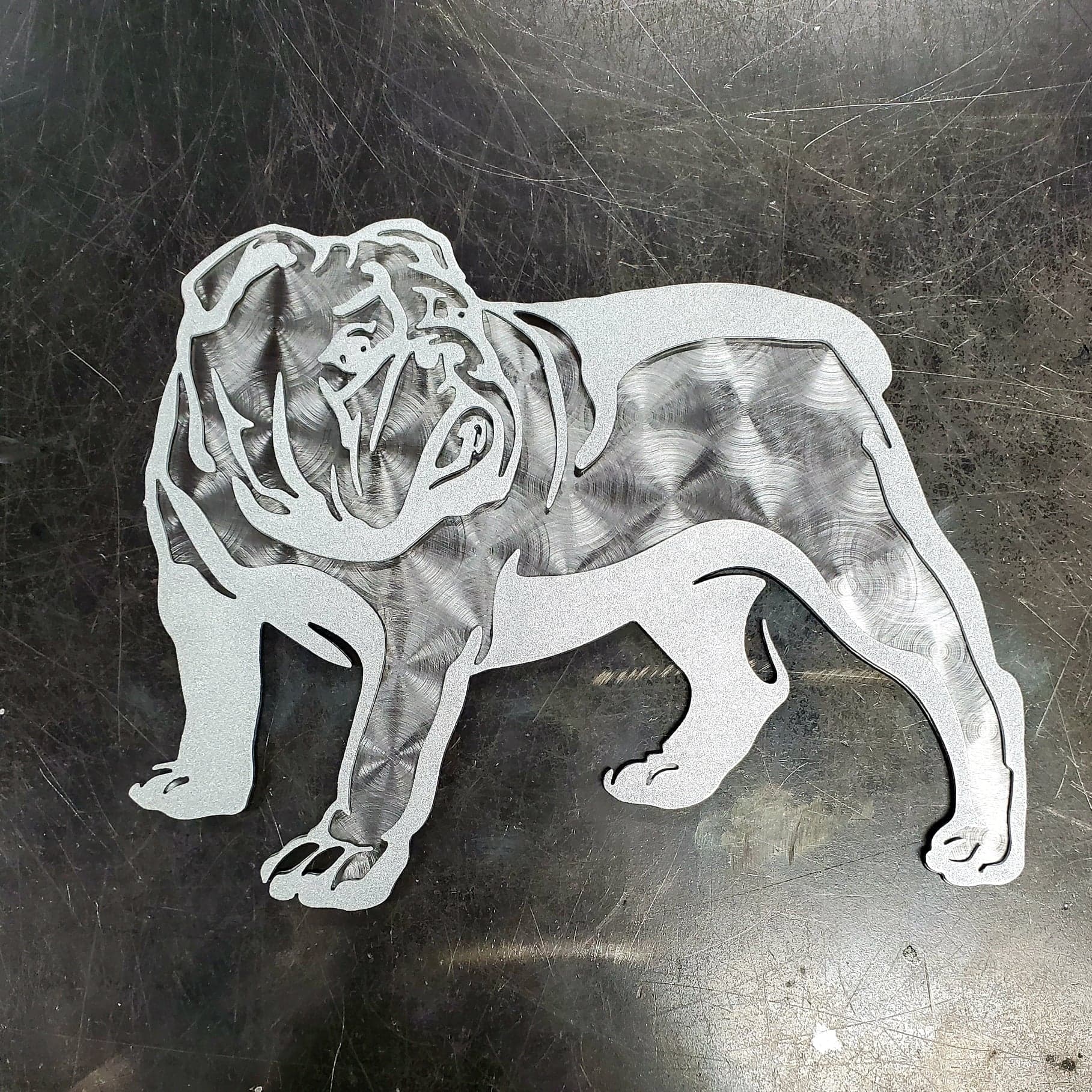Bulldog #1 Metal Art