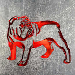 Bulldog Metal Wall Art