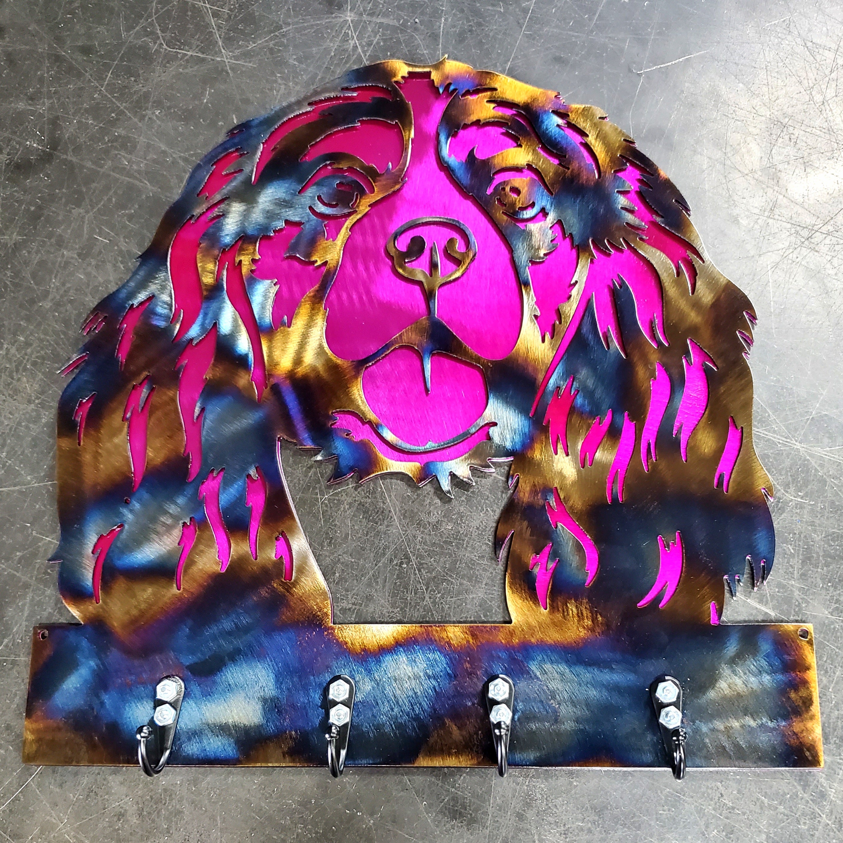 Cavalier King Charles Key & Leash Hanger