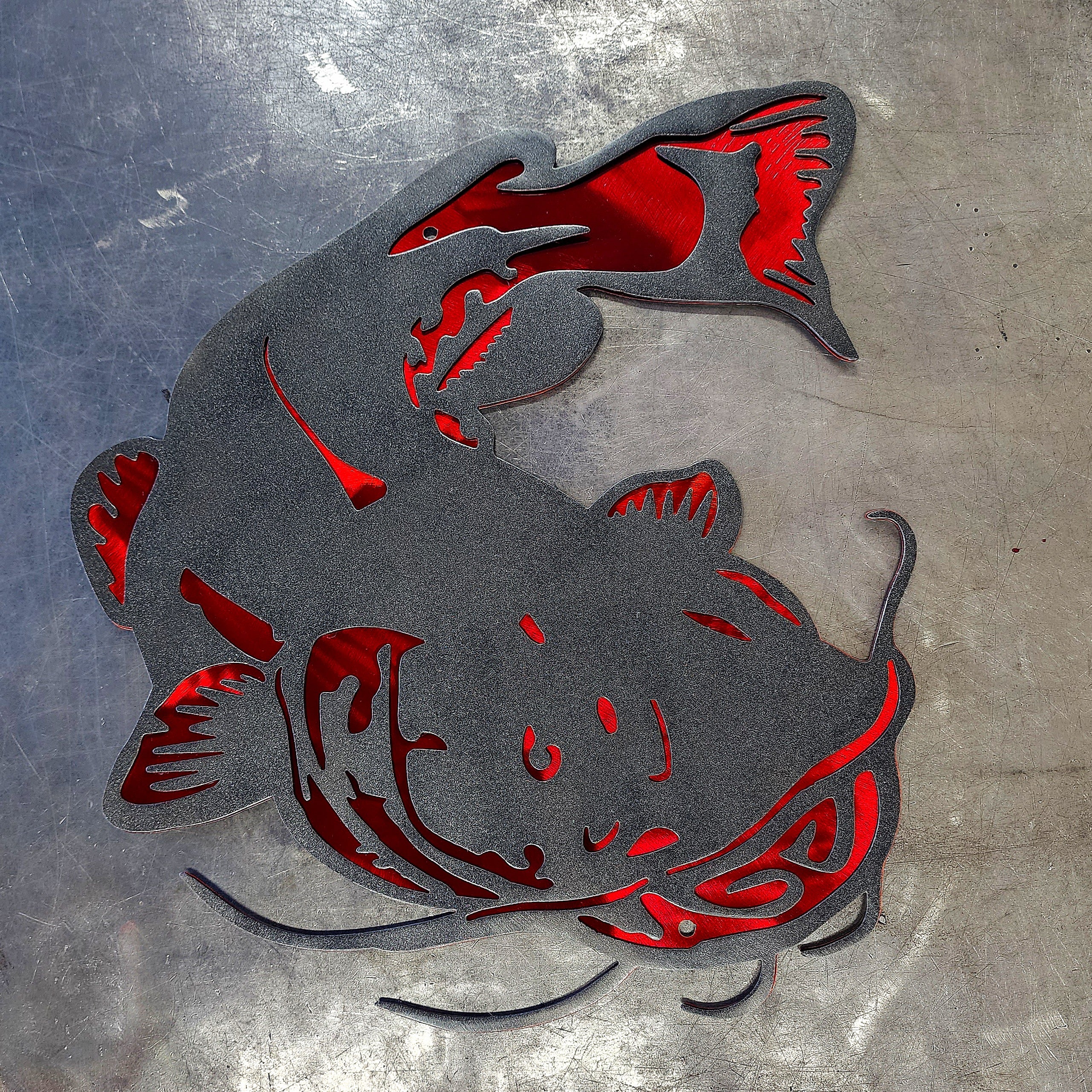 Catfish Metal Art
