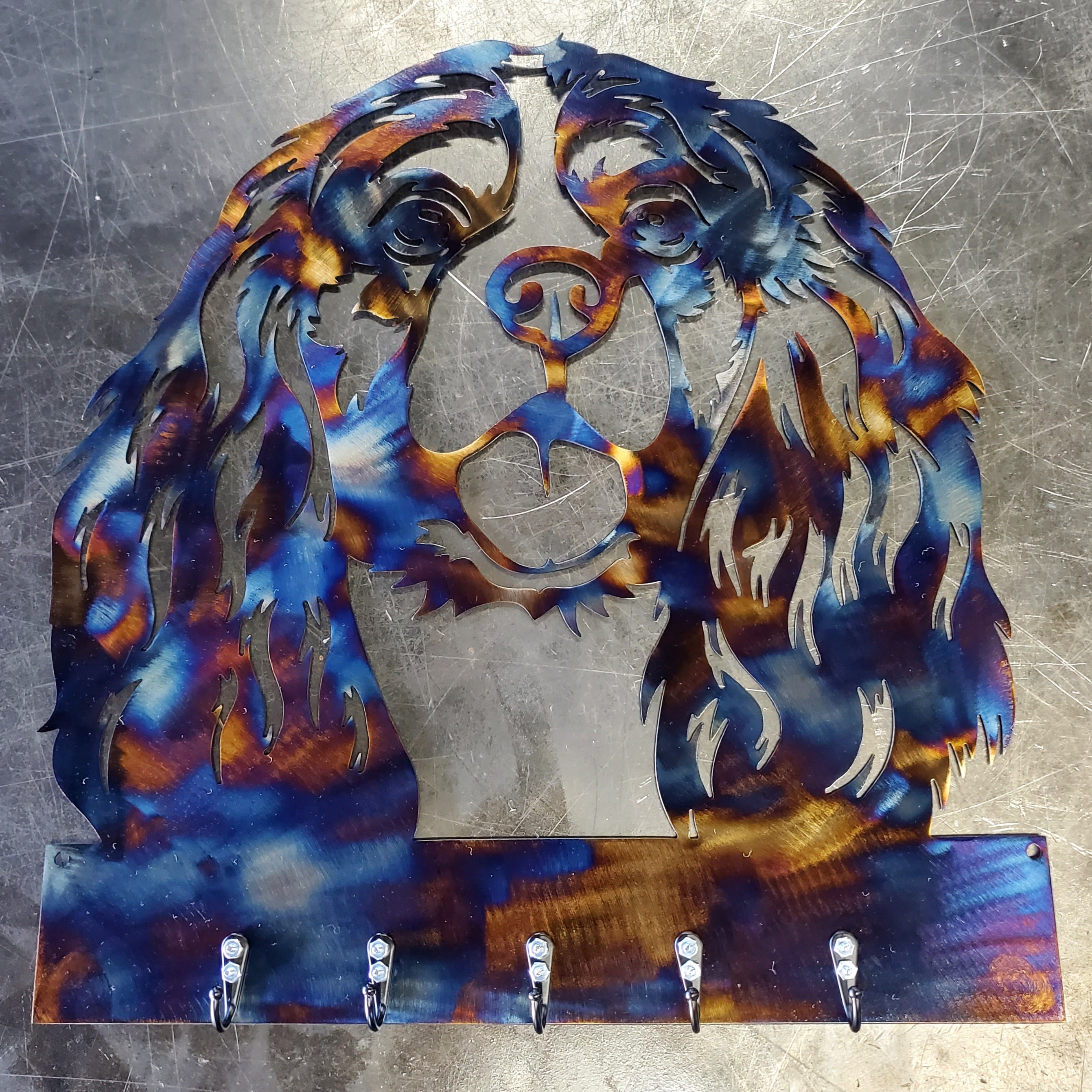 Cavalier King Charles Key & Leash Hanger