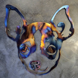 Chihuahua Metal Wall Art