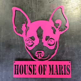 Chihuahua Metal Wall Art