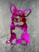 Corgi Docked Tail Metal Art