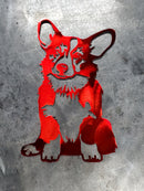 Corgi Docked Tail Metal Art
