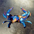Blue Crab Metal Art Home Decor Wall Decor Fabrication Welding Welder Annapolis Maryland Baltimore Custom Personalized Gift