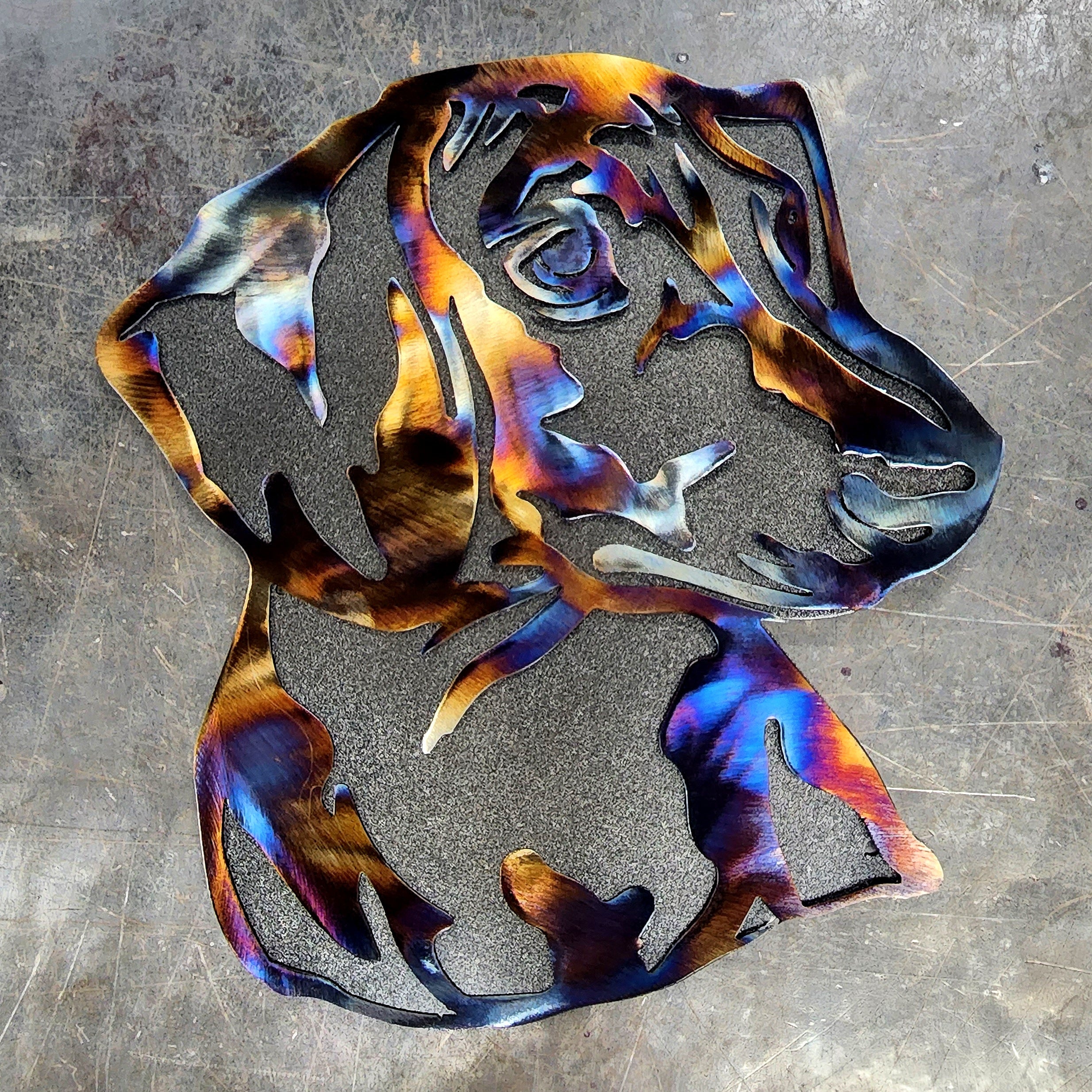 Black Metallic & Heat Colored