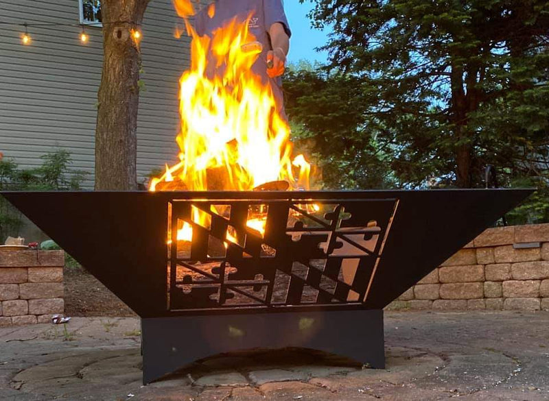 Maryland Flag Fire Pit