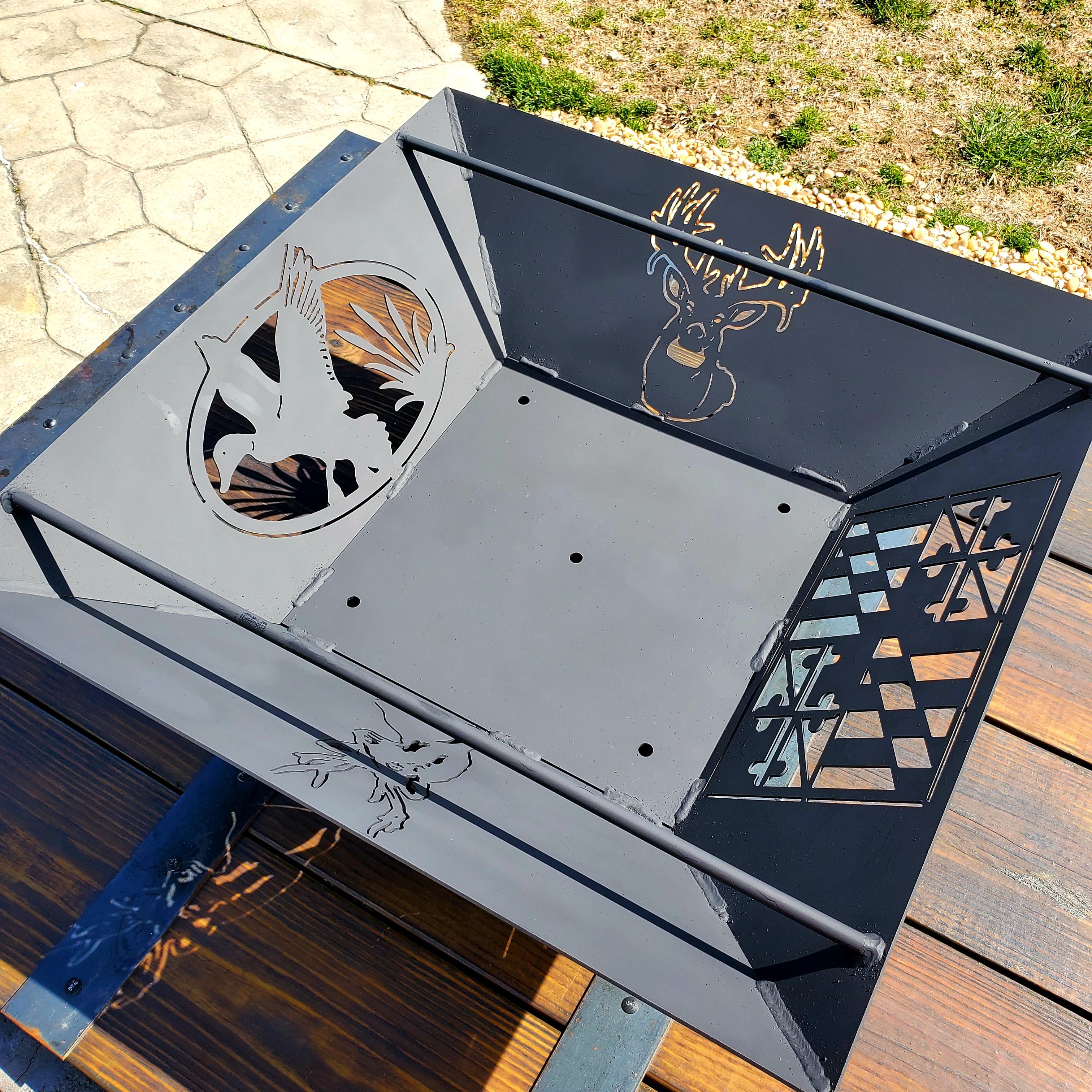 Mallard Duck- Fire Pit Side Design