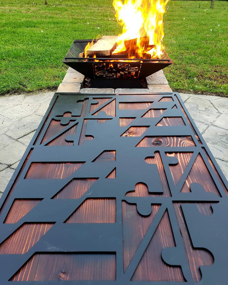 Maryland Flag Fire Pit