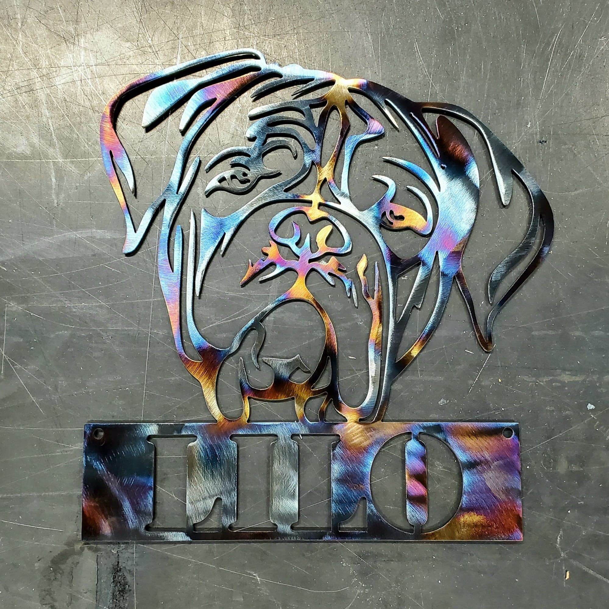 Dogue de Bordeaux (French Mastiff) #1 Metal Art