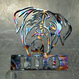 Dogue de Bordeaux Metal Wall Art