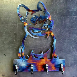 French Bulldog Key & Leash Hanger