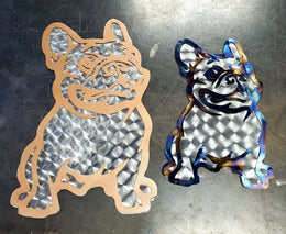 French Bulldog Metal Wall Art