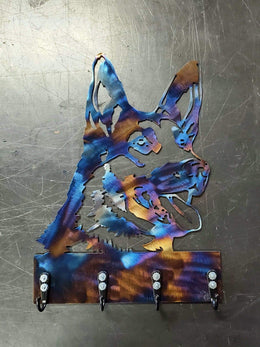 German Shepherd Key & Leash Hanger