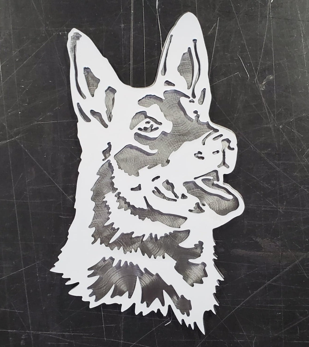 German Shepherd #1 Metal Art