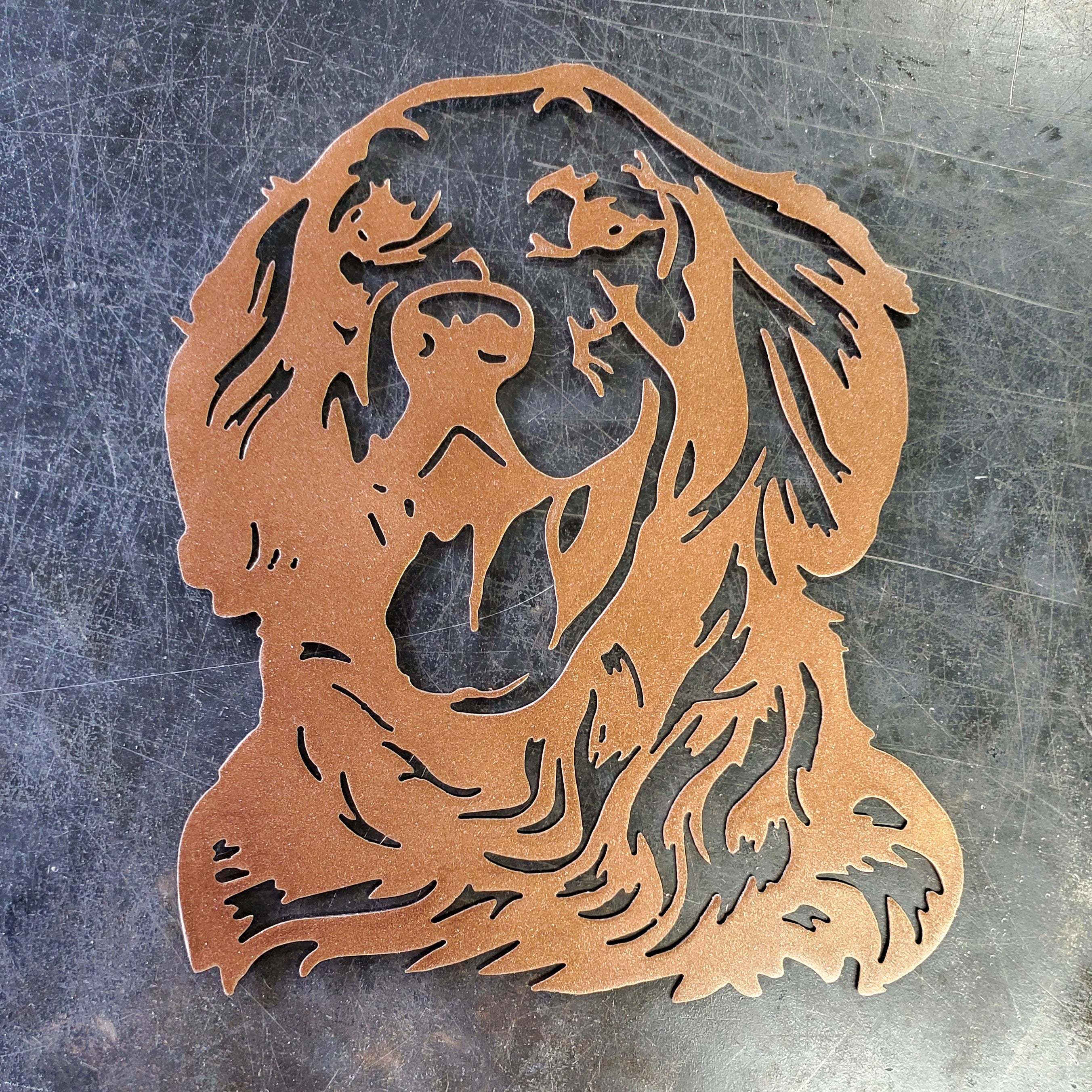 Golden Retriever #2 Metal Art