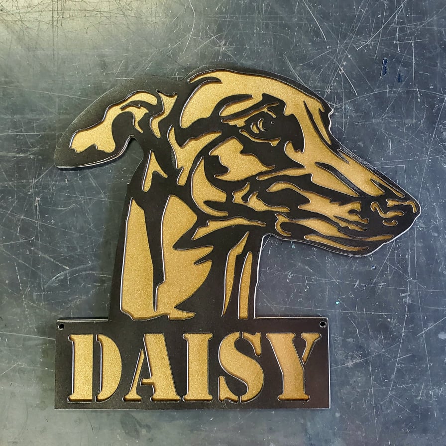 Greyhound #2 Metal Art