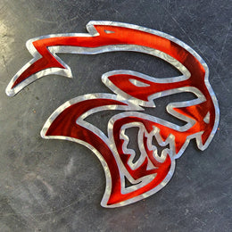 Dodge Hellcat Metal Wall Art