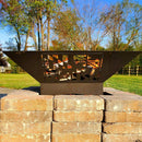 Maryland Flag-Fire Pit Side Design