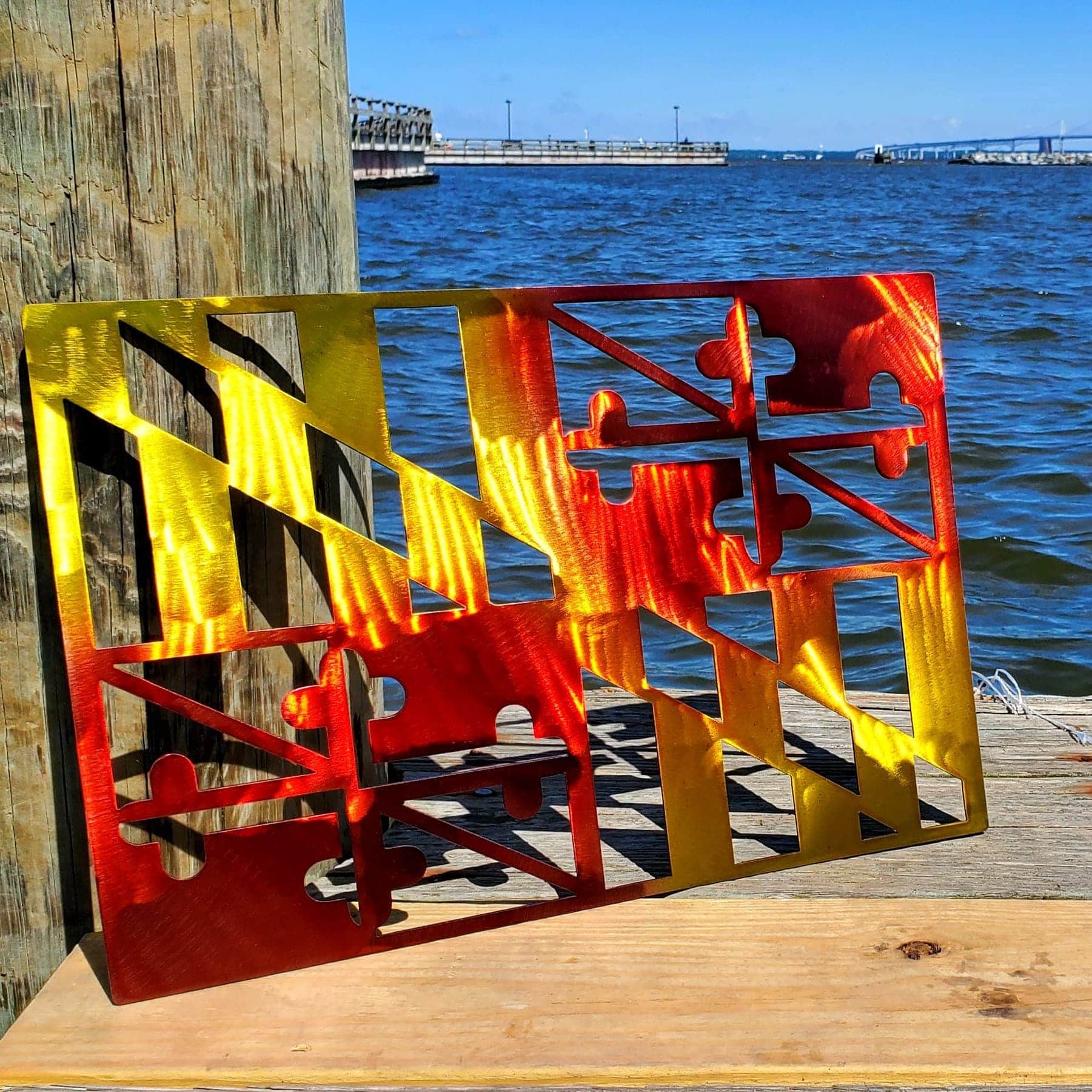 Maryland Flag Metal Art