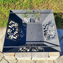Maryland Flag-Fire Pit Side Design