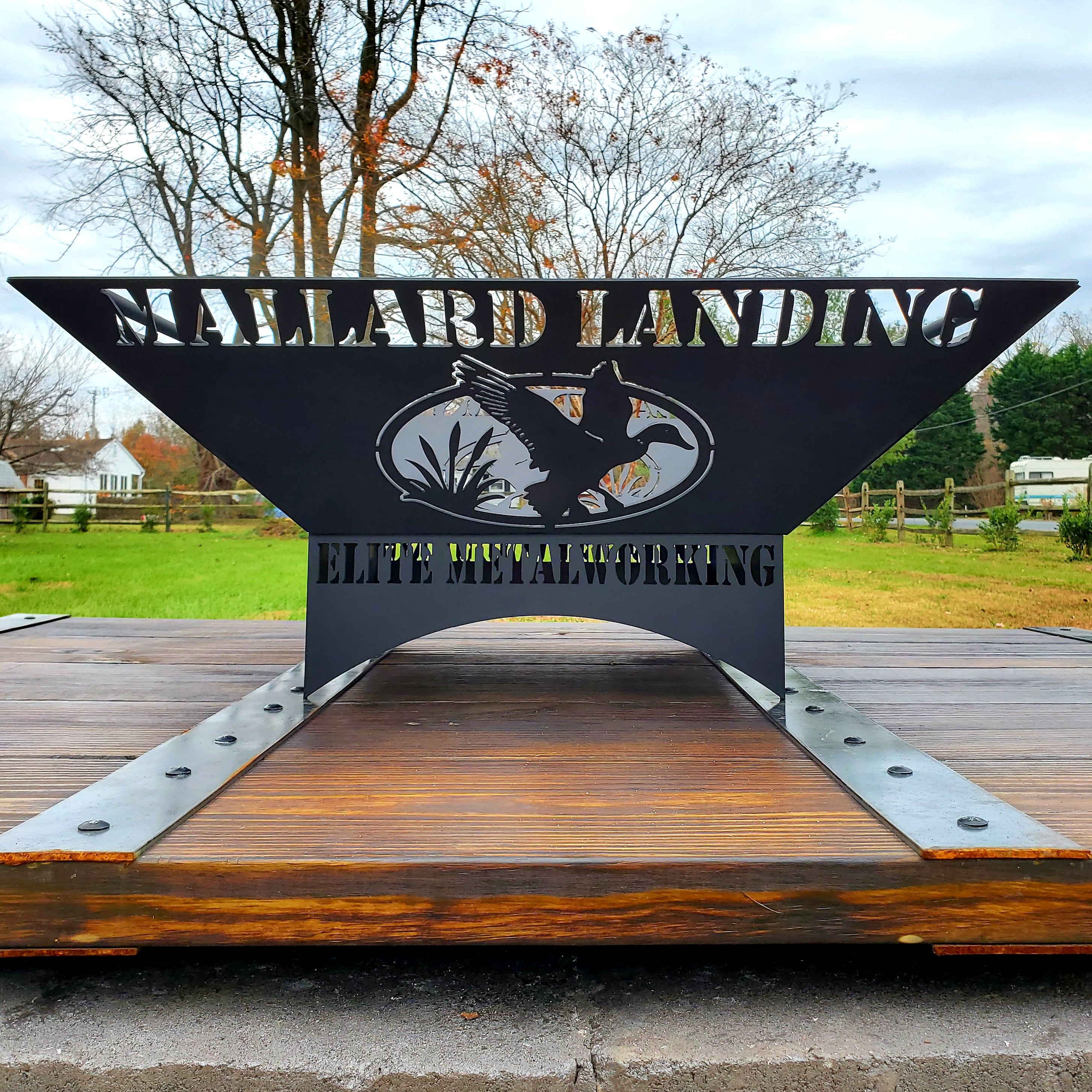 Mallard Duck- Fire Pit Side Design