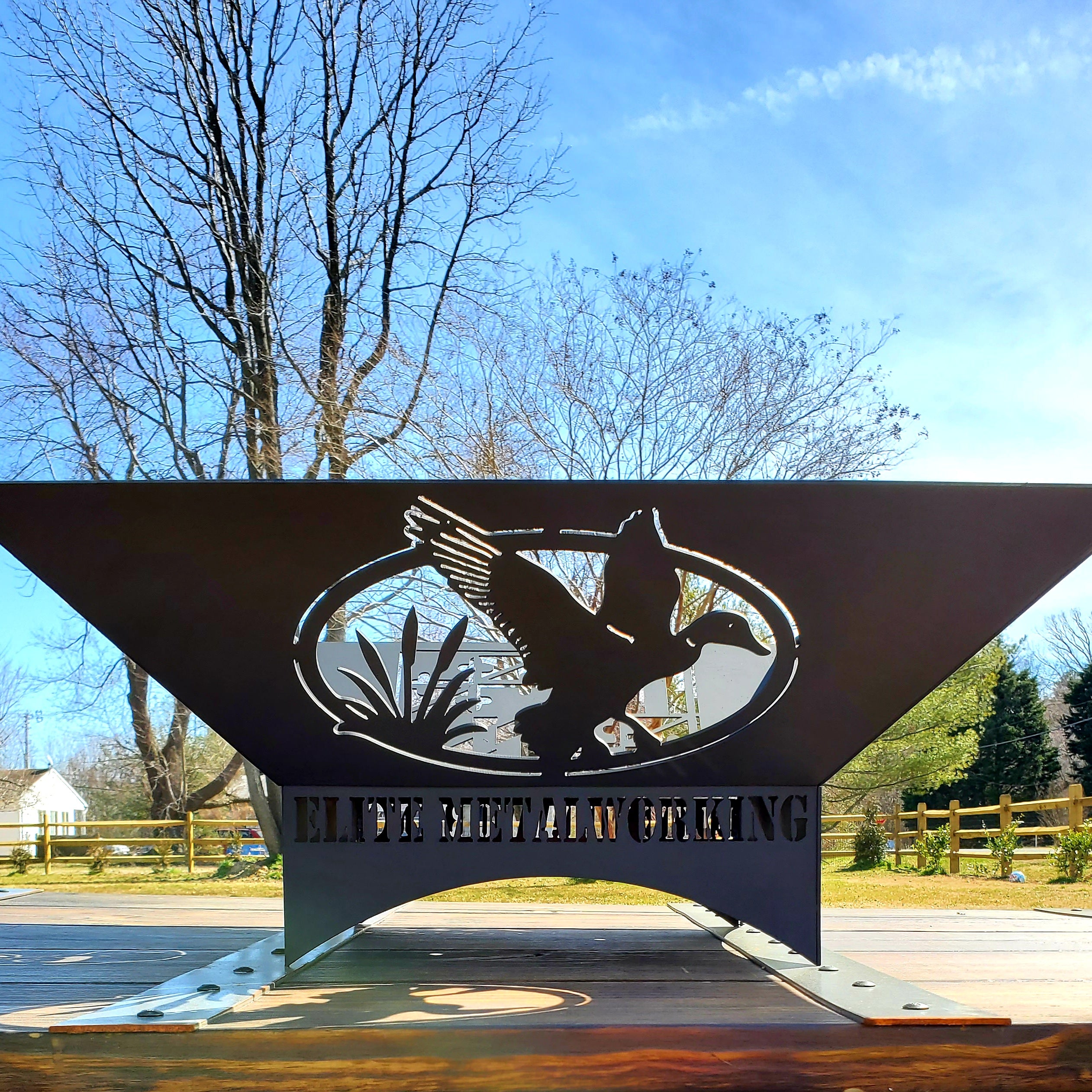 Mallard Duck- Fire Pit Side Design