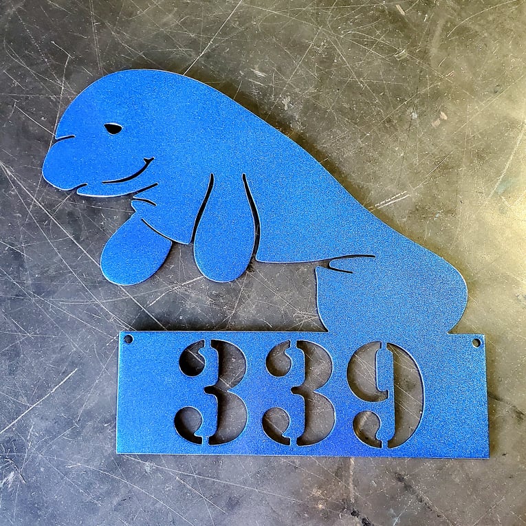 Manatee #1 Metal Art