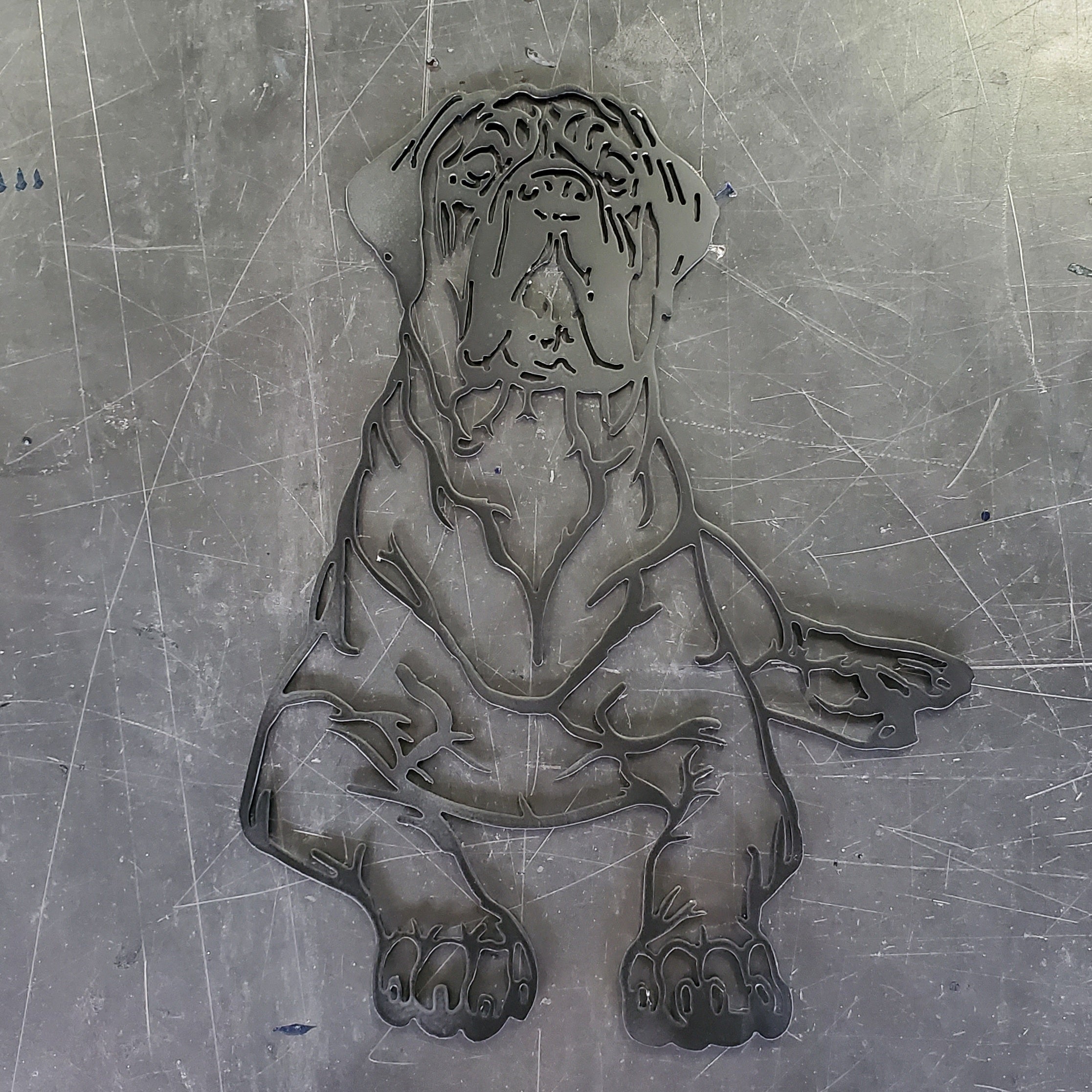 Mastiff #2 Metal Art