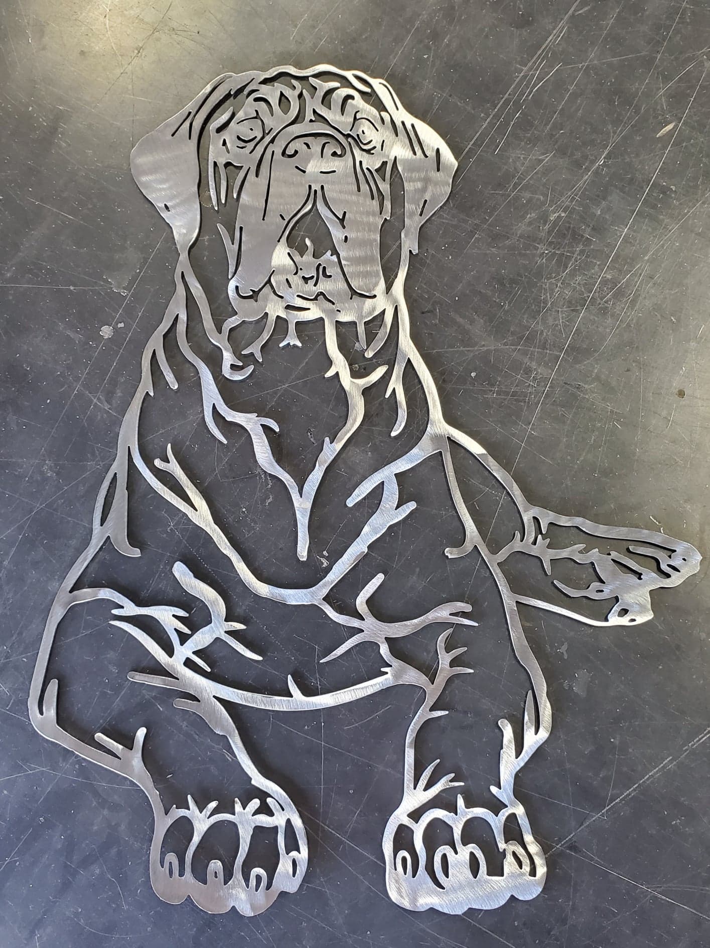 Mastiff #2 Metal Art
