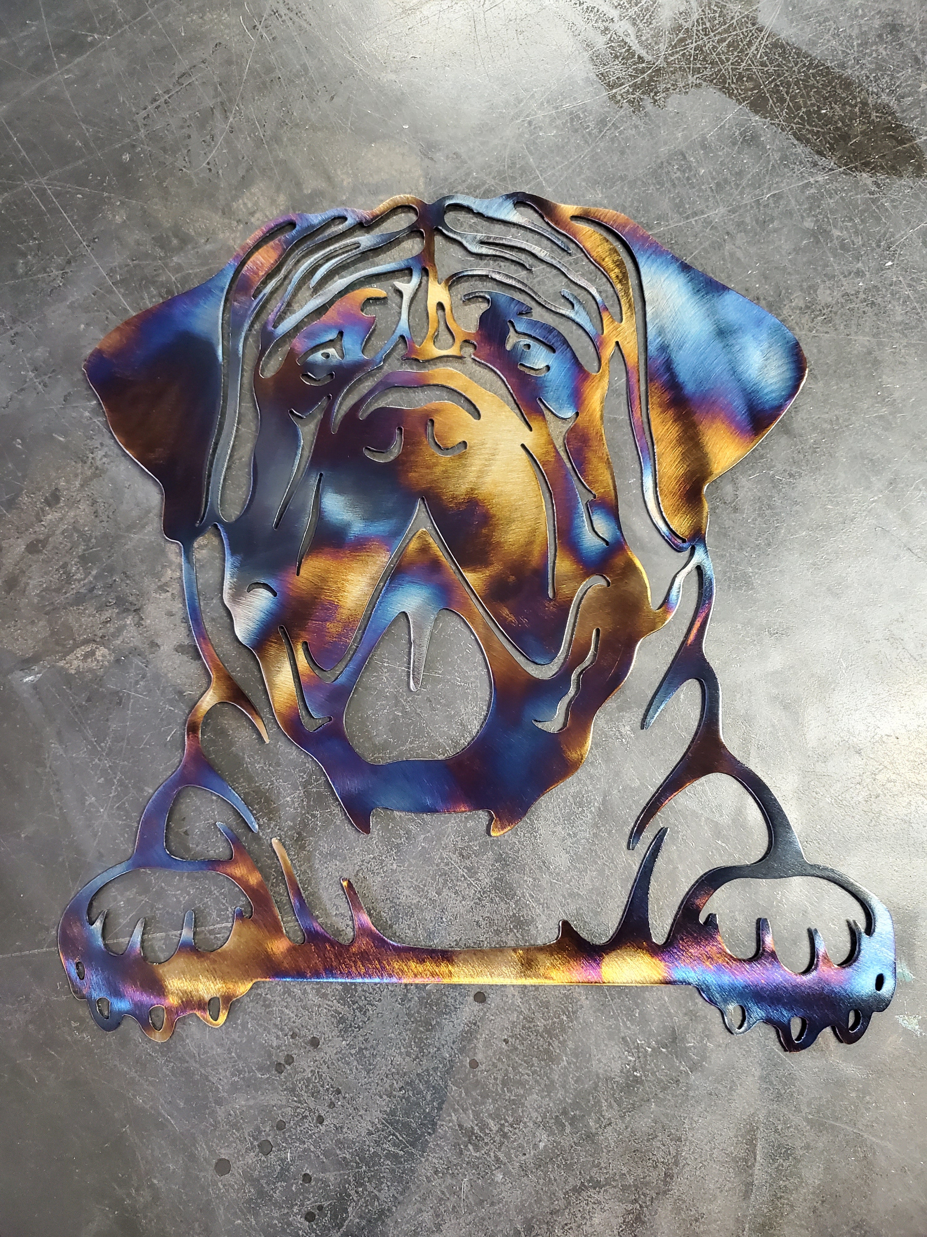 Mastiff #1 Metal Art