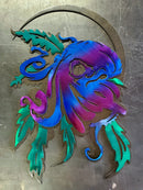 Octopus Leaves Dirty Heads 420 Hippie Metal Art Home Decor Wall Decor Fabrication Welding Welder Annapolis Maryland Custom Personalized Gift