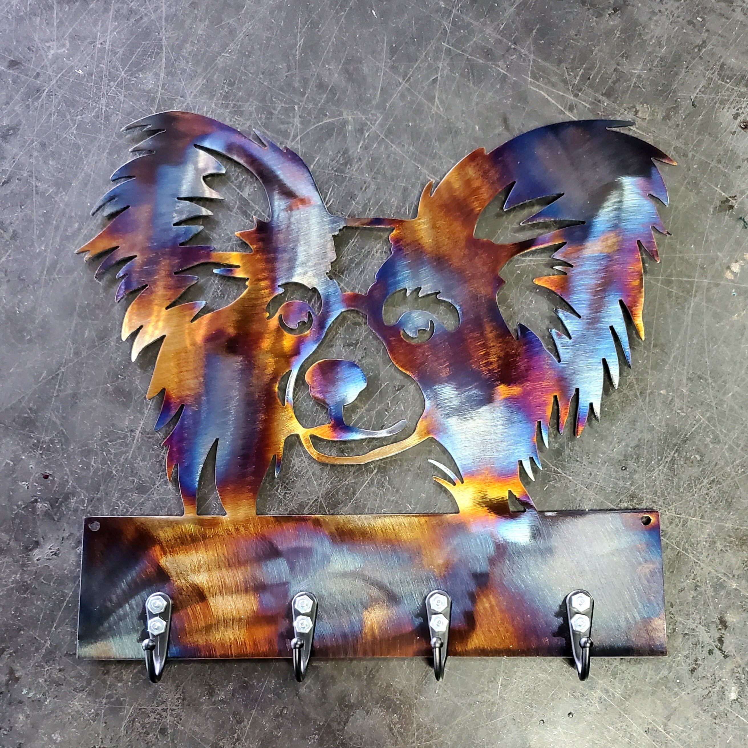 Papillon Key & Leash Hanger