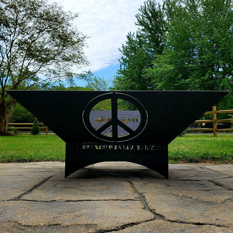 Peace Sign Fire Pit