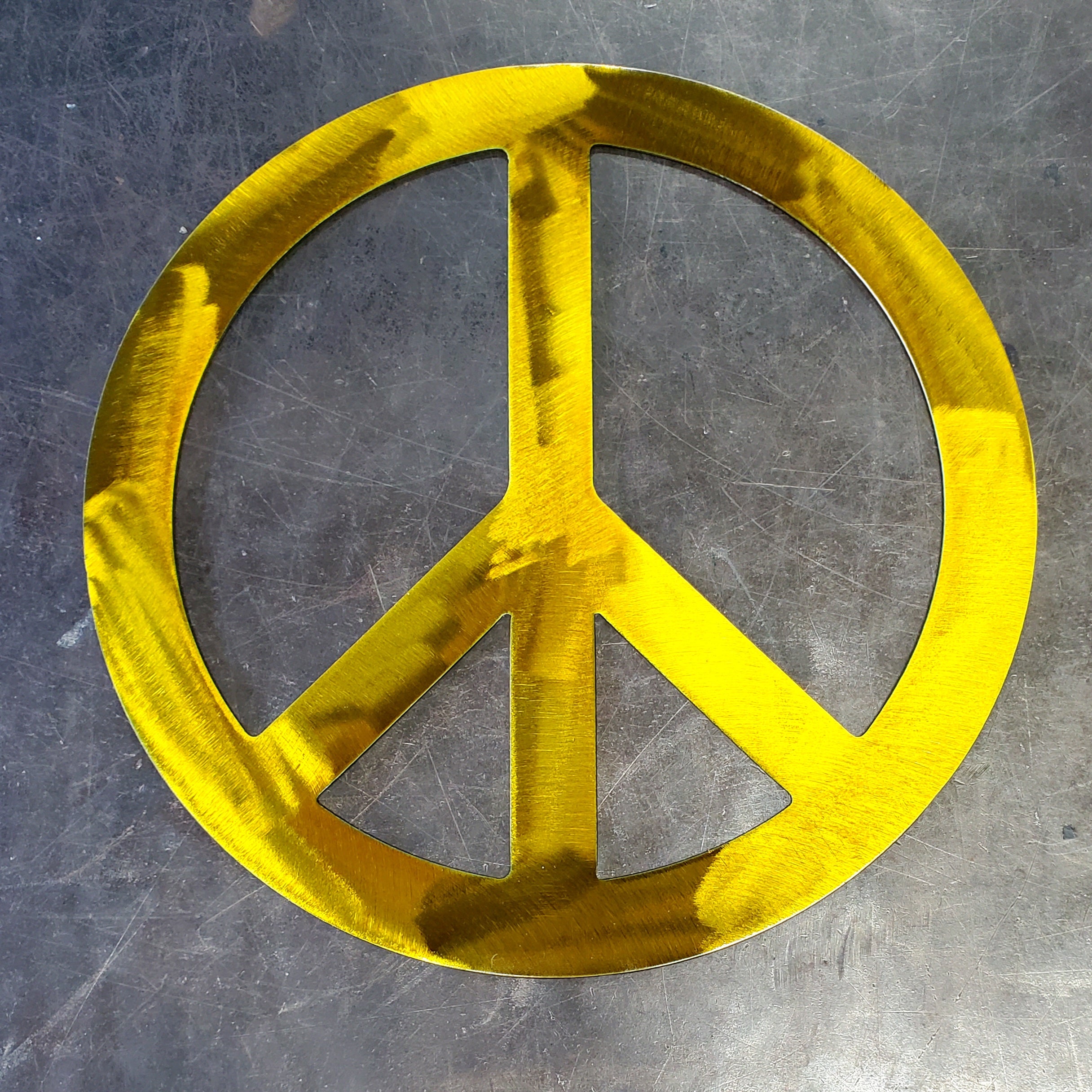 Peace Sign Metal Art